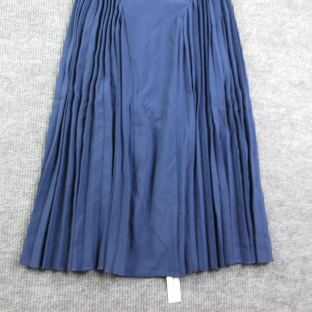 COMMENSE Dress Womens XL Blue Fit & Flare Maxi Pleated Sleeveless Round Neck NWT - Picture 5 of 16